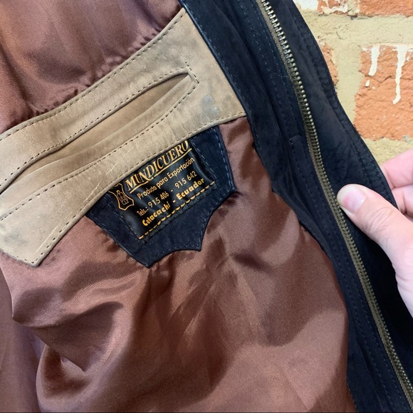Vintage Leather / Suede Ecuador Designer Jacket - Picture 7 of 7